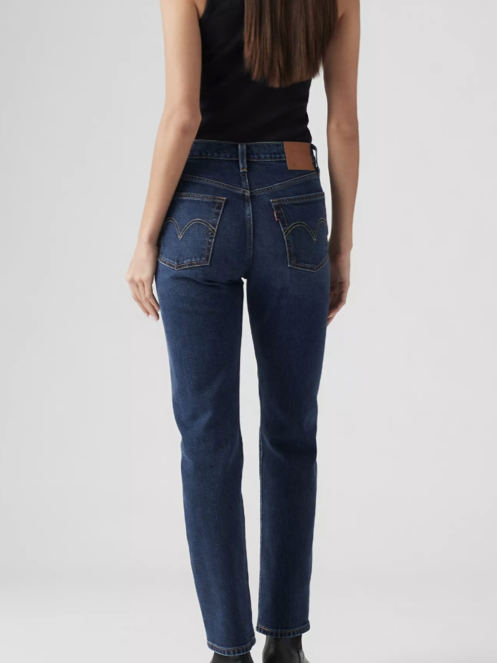 Levi's Straight Leg Jeans in Deep Indigo